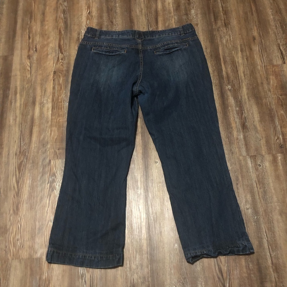 Stetson Jeans Women's 18/14L No. 214 City Trouser Wide Leg Dark Wash Western - Picture 5 of 7